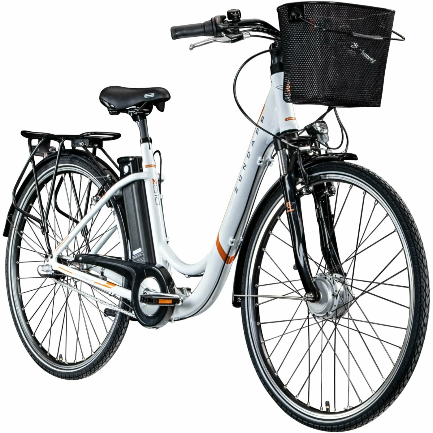 Billig 💯 Zündapp Elektro Damenrad Z510 - weiß-orange - 48 cm Rahmenhöhe 😉 3 Billig 💯 Zündapp Elektro Damenrad Z510 - weiß-orange - 48 cm Rahmenhöhe 😉