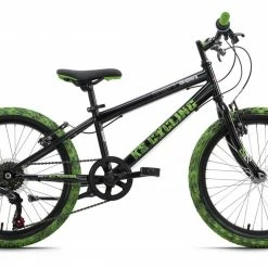 Großhandel 🛒 KS Cycling Kinder-Mountainbike CRUSHER 20'' - schwarz-grün - 28 cm Rahmenhöhe ✔️