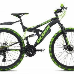 Am billigsten 🤩 KS Cycling Mountainbike FULLY 26'' BLISS PRO - schwarz-grün - 46 cm Rahmenhöhe 🧨