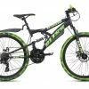 Besorgen ⭐ KS Cycling Kinder-Mountainbike FULLY 24'' BLISS PRO - schwarz-grün - 38 cm Rahmenhöhe ⭐