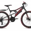 Bester Verkauf 😍 KS Cycling Jugend-Mountainbike FULLY BLISS PRO 24'' - schwarz-rot 🎁