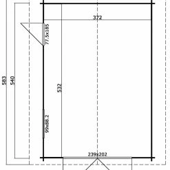 Schlussverkauf ✨ Blockbohlengarage YARIK - schwedenrot - 380x540 cm 🎁 -Angebote Garten Store 9005052000 04 1600Wx1600H