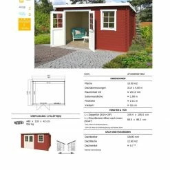 Bestes Angebot 🧨 Gartenhaus AMIRA - schwedenrot - Fichte massiv - 380x275 cm ⌛ 8 Bestes Angebot 🧨 Gartenhaus AMIRA - schwedenrot - Fichte massiv - 380x275 cm ⌛ -Angebote Garten Store 9005052800 03 1600Wx1600H