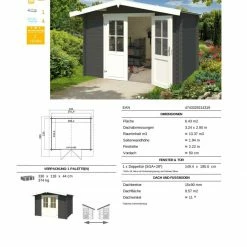 Bestpreis ❤️ Gartenhaus BALTIMORE - carbongrau - Fichte massiv - 292x230 cm 😍 8 Bestpreis ❤️ Gartenhaus BALTIMORE - carbongrau - Fichte massiv - 292x230 cm 😍 -Angebote Garten Store 9005053300 03 1600Wx1600H