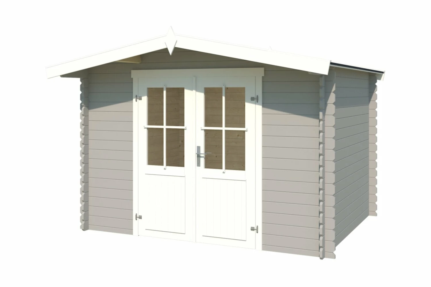 Am billigsten 🌟 Gartenhaus BALTIMORE - lichtgrau - Fichte massiv - 292x230 cm 🧨 4 Am billigsten 🌟 Gartenhaus BALTIMORE - lichtgrau - Fichte massiv - 292x230 cm 🧨 – Bild 2