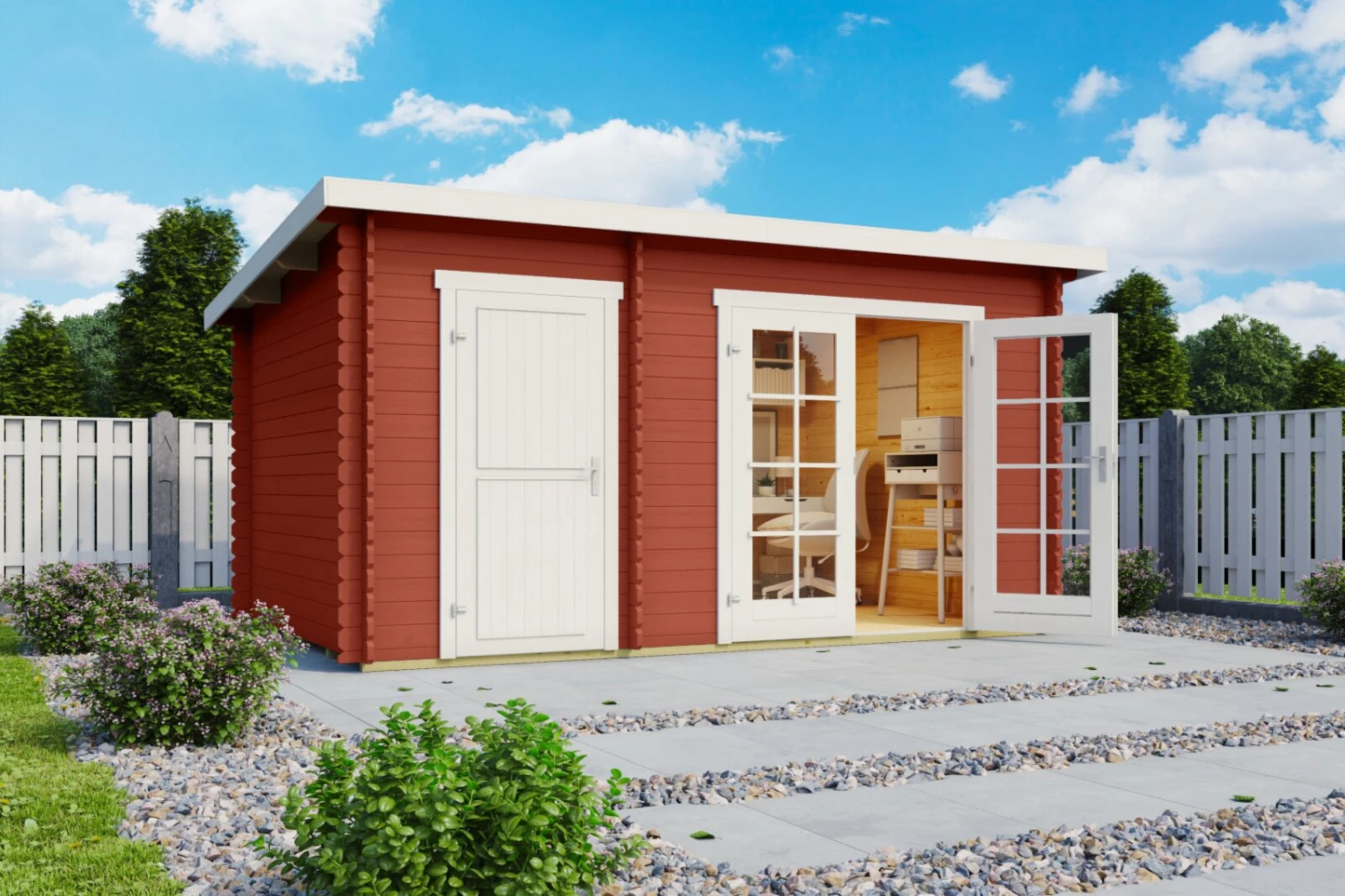 Blitzangebot 🔥 Gartenhaus BELMONT 1 - schwedenrot - Fichte massiv - 380x250 cm 😉 3 Blitzangebot 🔥 Gartenhaus BELMONT 1 - schwedenrot - Fichte massiv - 380x250 cm 😉