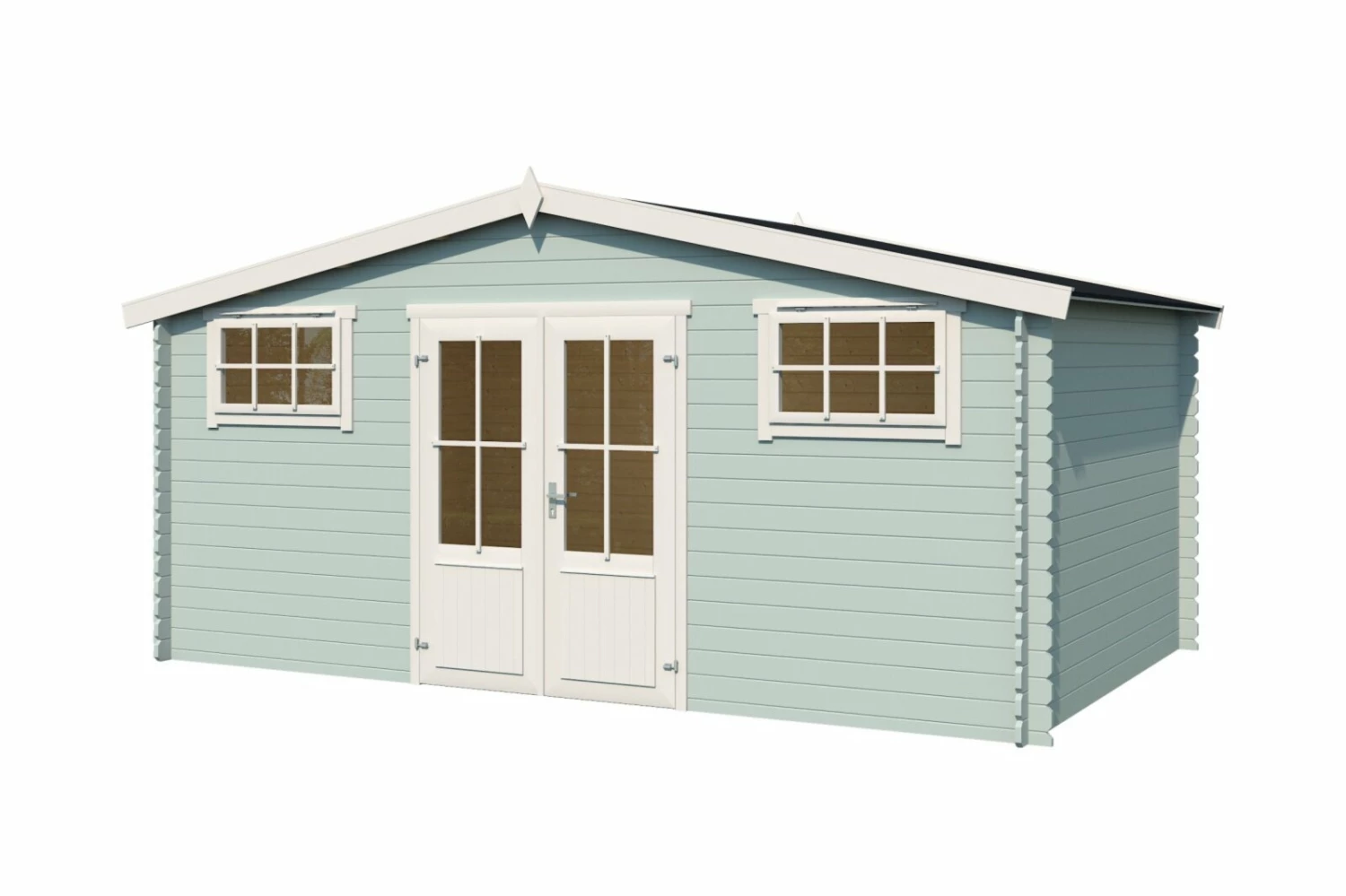 Aktion 😀 Gartenhaus BOSTON - gletschergrün - Fichte massiv - 480x292 cm 🔥 4 Aktion 😀 Gartenhaus BOSTON - gletschergrün - Fichte massiv - 480x292 cm 🔥 – Bild 2