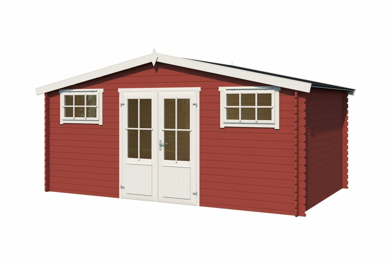 Schlussverkauf ❤️ Gartenhaus BOSTON - schwedenrot - Fichte massiv - 480x292 cm 🎁 4 Schlussverkauf ❤️ Gartenhaus BOSTON - schwedenrot - Fichte massiv - 480x292 cm 🎁 – Bild 2