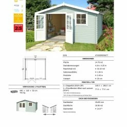 Am billigsten 💯 Gartenhaus EBRO C - gletschergrün - Fichte massiv - 390x390 cm 🎉 8 Am billigsten 💯 Gartenhaus EBRO C - gletschergrün - Fichte massiv - 390x390 cm 🎉 -Angebote Garten Store 9005055800 03 1600Wx1600H