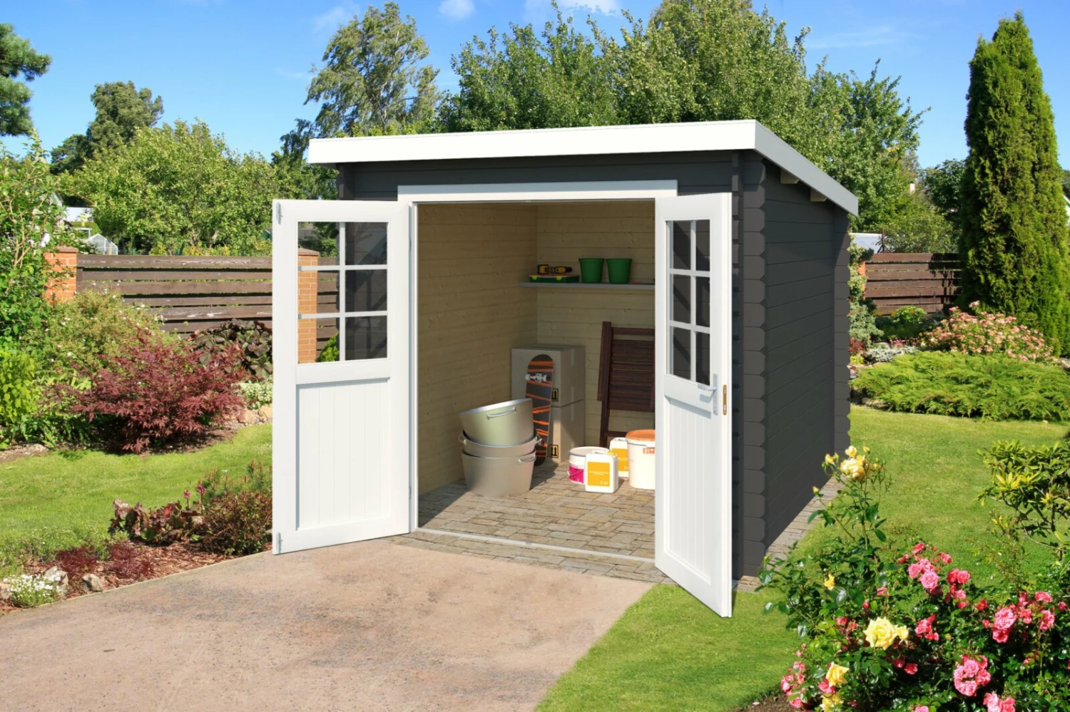 Beste Bewertungen von ⭐ Gartenhaus INDI - carbongrau - Fichte massiv - 230x175 cm 🛒 3 Beste Bewertungen von ⭐ Gartenhaus INDI - carbongrau - Fichte massiv - 230x175 cm 🛒