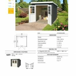 Angebote 🤩 Gartenhaus INDI - carbongrau - Fichte massiv - 230x230 cm 😉 8 Angebote 🤩 Gartenhaus INDI - carbongrau - Fichte massiv - 230x230 cm 😉 -Angebote Garten Store 9005056900 03 1600Wx1600H