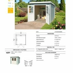 Am billigsten 🌟 Gartenhaus INDI - gletschergrün - Fichte massiv - 230x230 cm 😍 -Angebote Garten Store 9005057000 03 1600Wx1600H