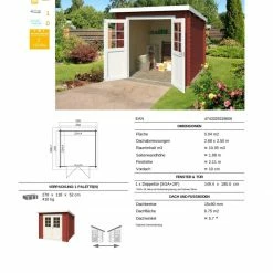 Schlussverkauf 🤩 Gartenhaus INDI - schwedenrot - Fichte massiv - 230x230 cm 👍 8 Schlussverkauf 🤩 Gartenhaus INDI - schwedenrot - Fichte massiv - 230x230 cm 👍 -Angebote Garten Store 9005057200 03 1600Wx1600H