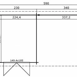 Bestpreis 😀 Gartenhaus JELLE PLUS - schwedenrot - Fichte massiv - 370x175 cm 👏 9 Bestpreis 😀 Gartenhaus JELLE PLUS - schwedenrot - Fichte massiv - 370x175 cm 👏 -Angebote Garten Store 9005058000 04 1600Wx1600H