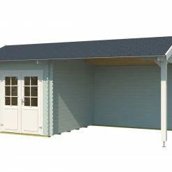 Coupon ⭐ Gartenhaus KENZO - gletschergrün - Fichte massiv - 540x300 cm 👍 -Angebote Garten Store 9005058200 02 1600Wx1600H