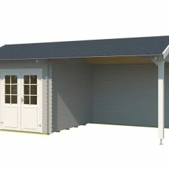 Coupon ✔️ Gartenhaus KENZO - lichtgrau - Fichte massiv - 540x300 cm 👍 -Angebote Garten Store 9005058300 02 1600Wx1600H