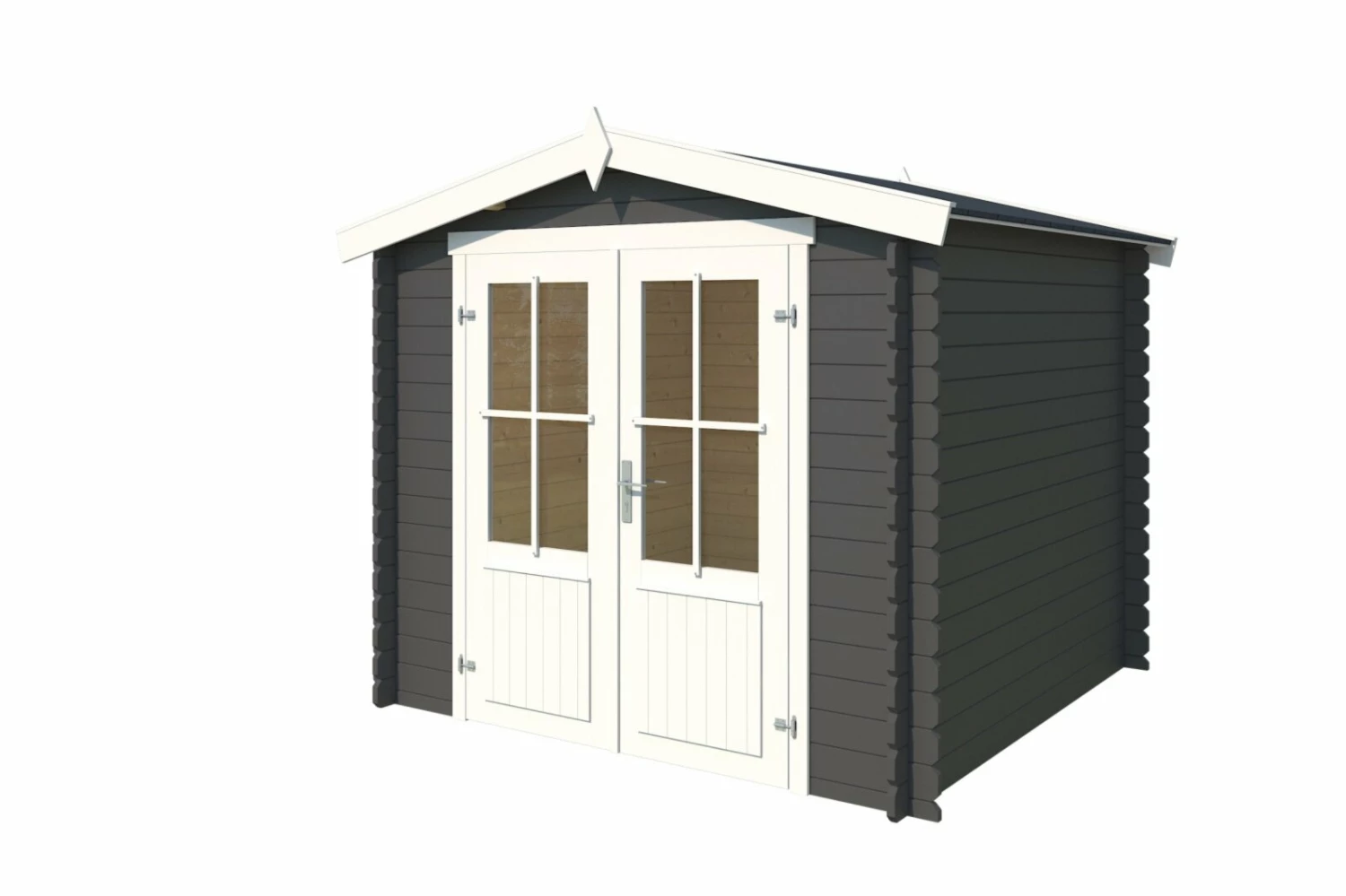 Bestes Angebot ✨ Gartenhaus LOS ANGELES - carbongrau - Fichte massiv - 230x180 cm 👍 4 Bestes Angebot ✨ Gartenhaus LOS ANGELES - carbongrau - Fichte massiv - 230x180 cm 👍 – Bild 2