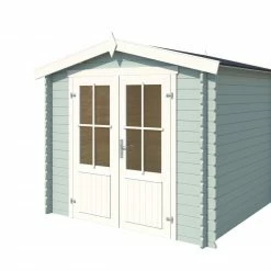 Neu 🎁 Gartenhaus LOS ANGELES - gletschergrün - Fichte massiv - 230x180 cm 🥰 -Angebote Garten Store 9005058600 02 1600Wx1600H