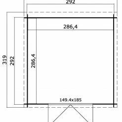 Billig 🥰 Gartenhaus MIAMI - gletschergrün - Fichte massiv - 292x292 cm 🎉 9 Billig 🥰 Gartenhaus MIAMI - gletschergrün - Fichte massiv - 292x292 cm 🎉 -Angebote Garten Store 9005059000 04 1600Wx1600H