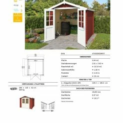 Auslauf 😉 Gartenhaus MORAVA A - schwedenrot - Fichte massiv - 230x230 cm ❤️ 8 Auslauf 😉 Gartenhaus MORAVA A - schwedenrot - Fichte massiv - 230x230 cm ❤️ -Angebote Garten Store 9005059600 03 1600Wx1600H