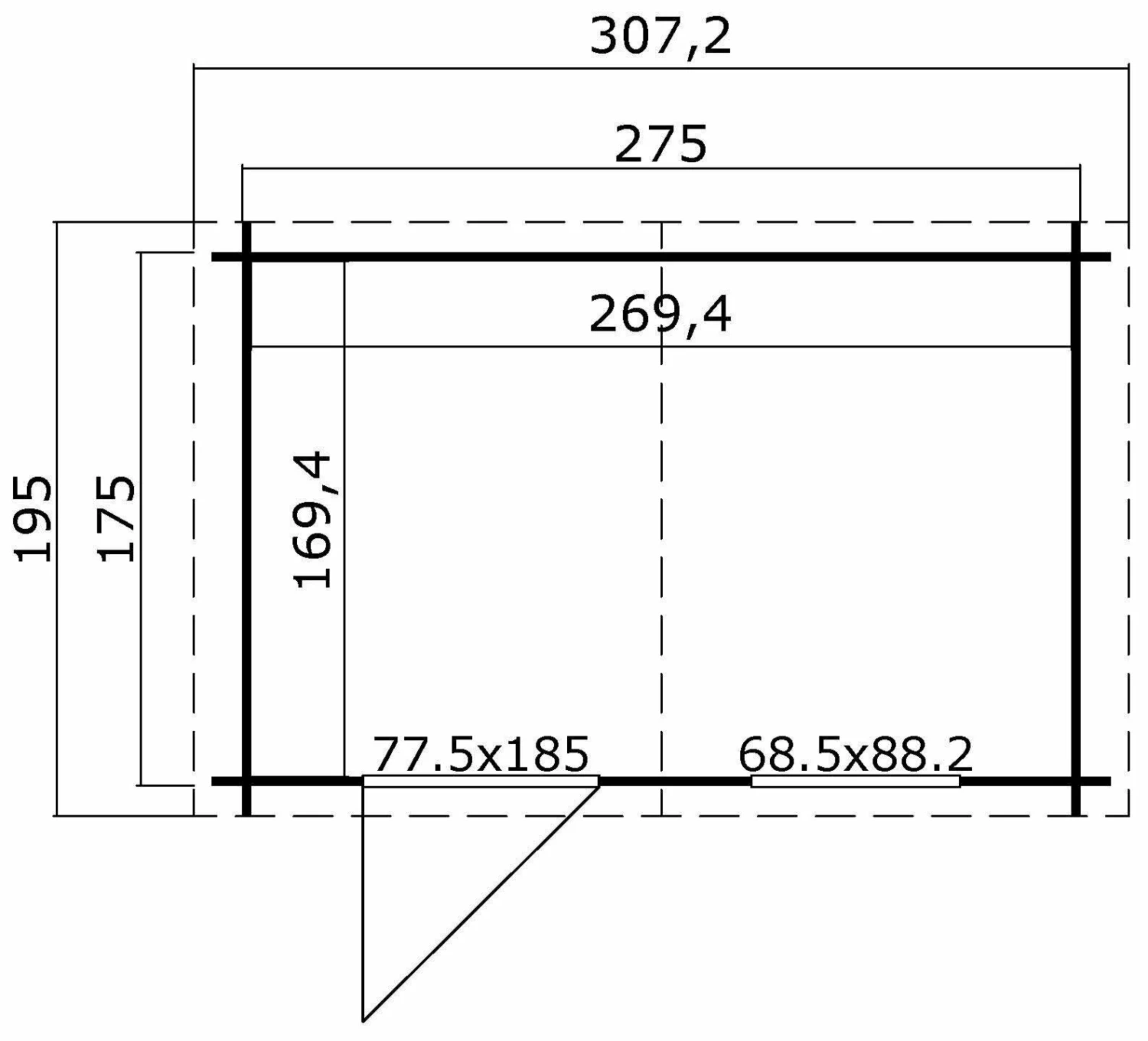 Aktion 👍 Gartenhaus NINA - schwedenrot - Fichte massiv - 275x175 cm 🎉 6 Aktion 👍 Gartenhaus NINA - schwedenrot - Fichte massiv - 275x175 cm 🎉 – Bild 4