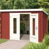 Angebote 😍 Gartenhaus SACRAMENTO - schwedenrot - Fichte massiv - 292x292 cm ✨ -Angebote Garten Store 9005062400 1600Wx1600H