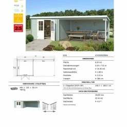 Besorgen ❤️ Gartenhaus ST LOUIS - gletschergrün - Fichte massiv - 701x292 cm 🥰 8 Besorgen ❤️ Gartenhaus ST LOUIS - gletschergrün - Fichte massiv - 701x292 cm 🥰 -Angebote Garten Store 9005062600 03 1600Wx1600H