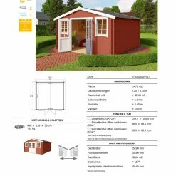 Beste Bewertungen von 😍 Gartenhaus WELS 4 DT - schwedenrot - Fichte massiv - 390x390 cm 🎁 -Angebote Garten Store 9005064800 03 1600Wx1600H