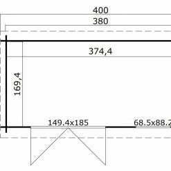 Besorgen 💯 Gartenhaus AMIRA 175 - schwedenrot - Fichte massiv - 380x175 cm ⌛ 8 Besorgen 💯 Gartenhaus AMIRA 175 - schwedenrot - Fichte massiv - 380x175 cm ⌛ -Angebote Garten Store 9005102600 03 1600Wx1600H