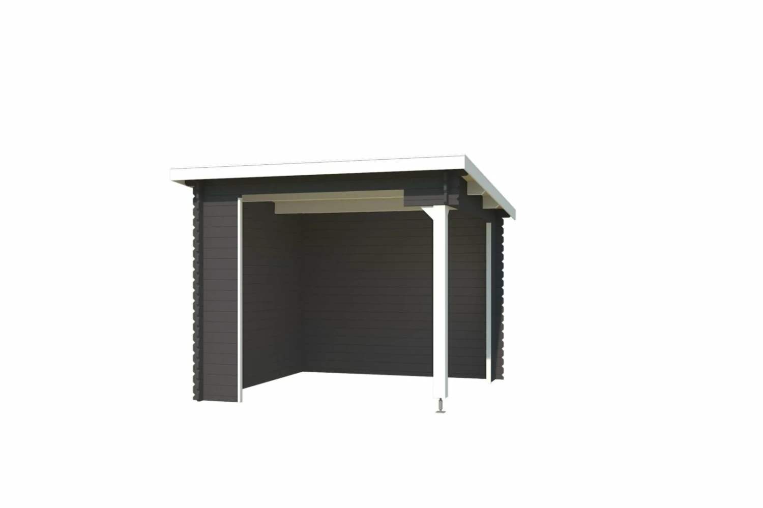 Budget 👍 Unterstand BUFFALO 275 - Fichte massiv - carbongrau - 275x275 cm ✔️ 4 Budget 👍 Unterstand BUFFALO 275 - Fichte massiv - carbongrau - 275x275 cm ✔️ – Bild 2