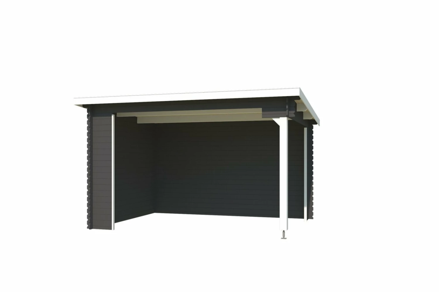 Schlussverkauf 🤩 Unterstand BUFFALO 380 - Fichte massiv - carbongrau - 380x275 cm ⭐ 4 Schlussverkauf 🤩 Unterstand BUFFALO 380 - Fichte massiv - carbongrau - 380x275 cm ⭐ – Bild 2