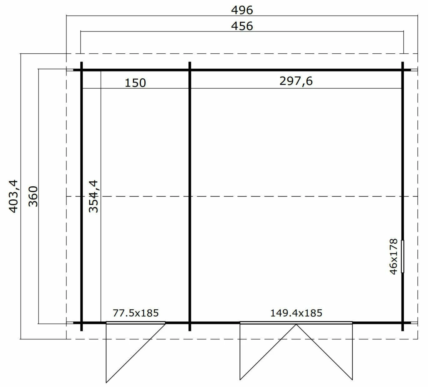 Coupon 🤩 Gartenhaus CARROZ 2 - Fichte massiv - carbongrau - 456x360 cm ⌛ 5 Coupon 🤩 Gartenhaus CARROZ 2 - Fichte massiv - carbongrau - 456x360 cm ⌛ – Bild 3