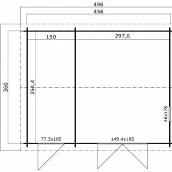Besorgen 🤩 Gartenhaus CARROZ 2 - Fichte massiv - schwedenrot - 456x360 cm 🔔 7 Besorgen 🤩 Gartenhaus CARROZ 2 - Fichte massiv - schwedenrot - 456x360 cm 🔔 -Angebote Garten Store 9005105100 03 1600Wx1600H