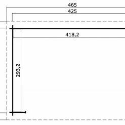 Aktion ⌛ Unterstand COLUMBUS - Fichte massiv - naturbelassen - 425x300 cm 🛒 -Angebote Garten Store 9005105200 03 1600Wx1600H