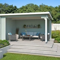 Top 10 💯 Unterstand COLUMBUS - Fichte massiv - gletschergrün - 425x300 cm 😍