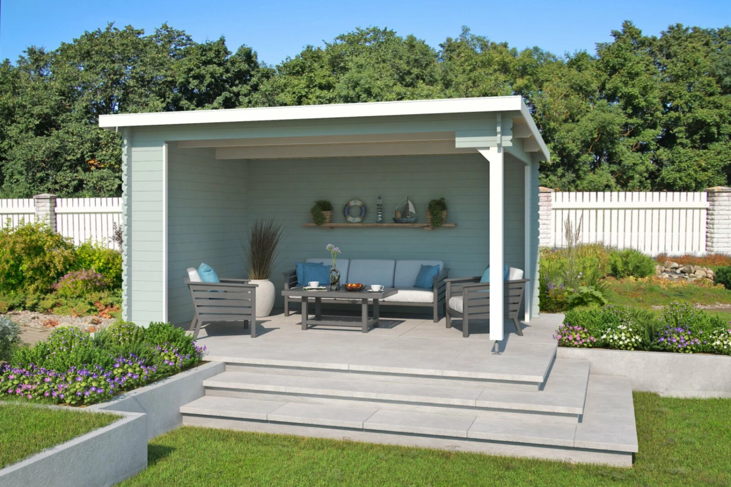 Top 10 💯 Unterstand COLUMBUS - Fichte massiv - gletschergrün - 425x300 cm 😍 3 Top 10 💯 Unterstand COLUMBUS - Fichte massiv - gletschergrün - 425x300 cm 😍