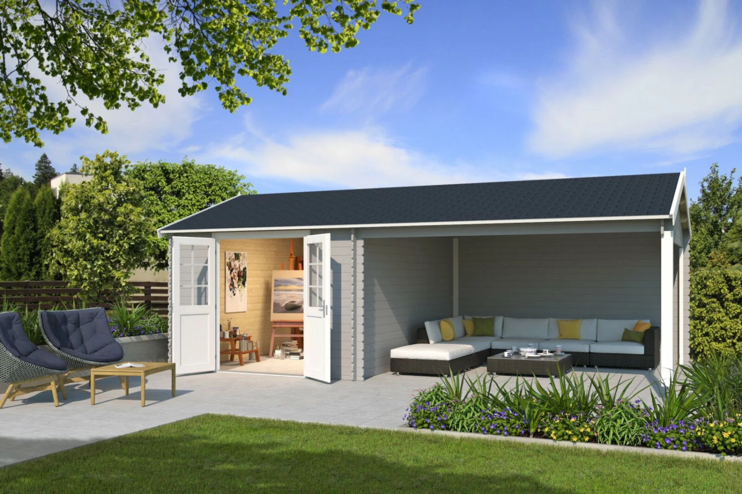 Beste Bewertungen von 👏 Gartenhaus EL PASO - lichtgrau - Fichte massiv - 680x380 cm ⌛ 3 Beste Bewertungen von 👏 Gartenhaus EL PASO - lichtgrau - Fichte massiv - 680x380 cm ⌛