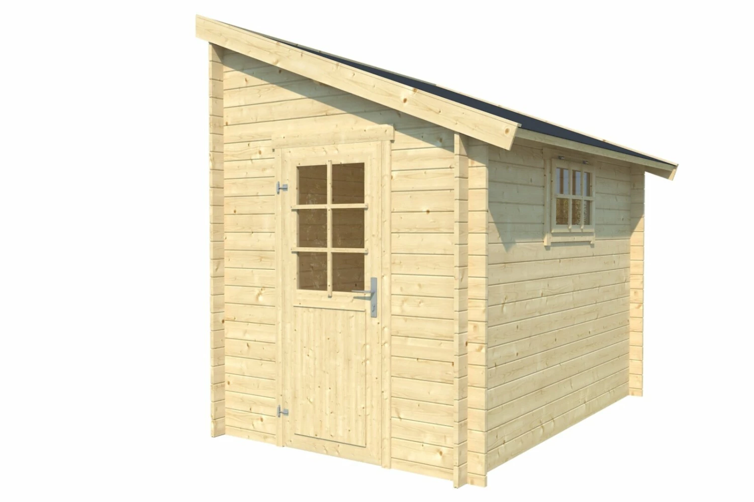 Besorgen 🔔 Gartenhaus JURA 2 - natur - Fichte massiv - 180x275 cm 🎉 4 Besorgen 🔔 Gartenhaus JURA 2 - natur - Fichte massiv - 180x275 cm 🎉 – Bild 2