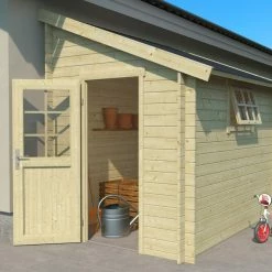 Besorgen 🔔 Gartenhaus JURA 2 - natur - Fichte massiv - 180x275 cm 🎉