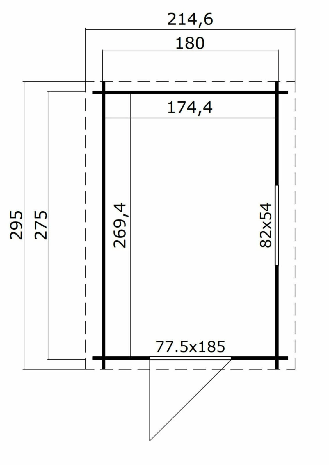 Besorgen 🧨 Gartenhaus JURA 2 - gletschergrün - Fichte massiv - 180x275 cm ⭐ 5 Besorgen 🧨 Gartenhaus JURA 2 - gletschergrün - Fichte massiv - 180x275 cm ⭐ – Bild 3