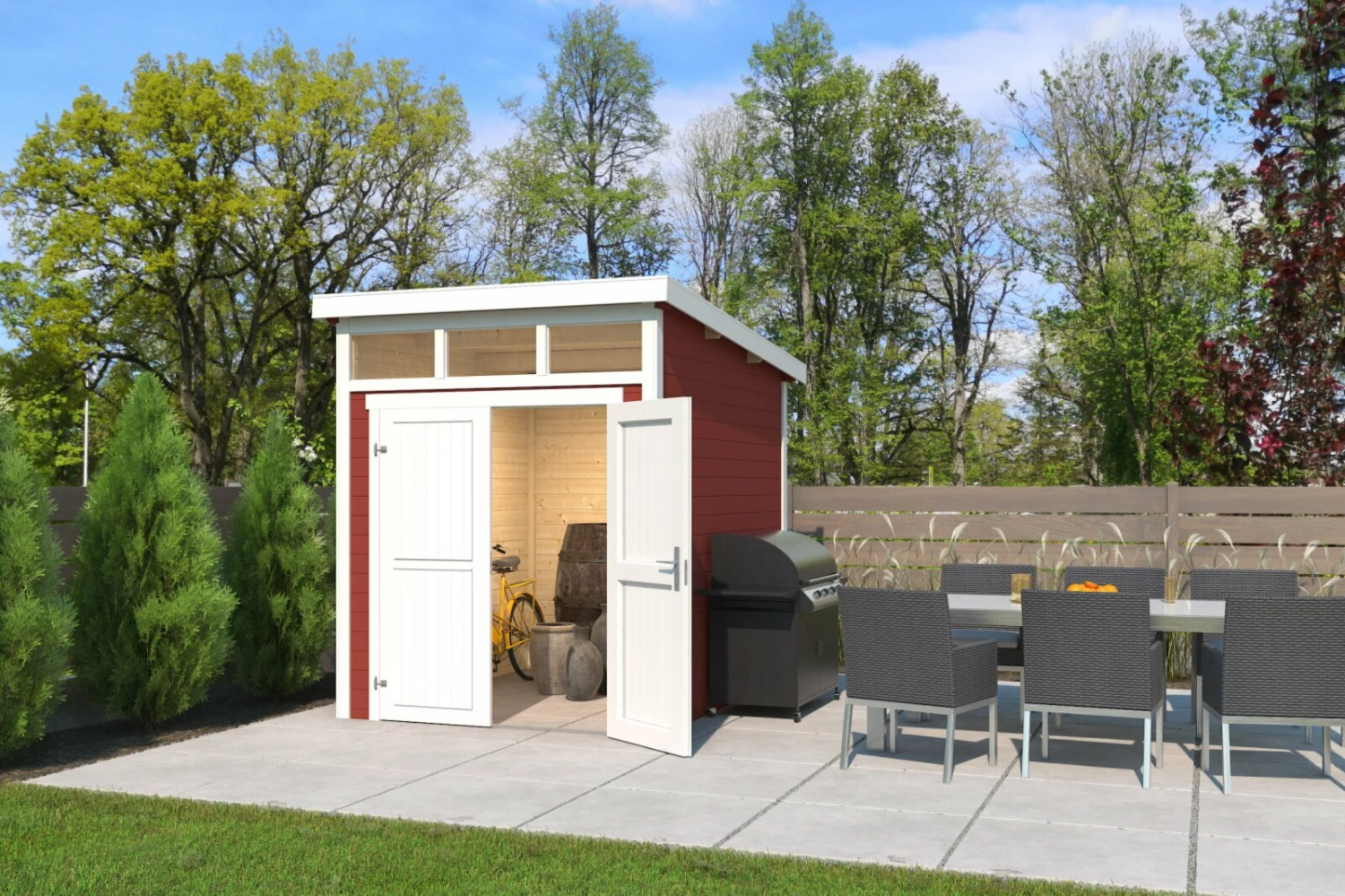 Blitzangebot 🧨 Gartenhaus KIBO 2 - schwedenrot - Fichte massiv - 200x250 cm 💯 3 Blitzangebot 🧨 Gartenhaus KIBO 2 - schwedenrot - Fichte massiv - 200x250 cm 💯