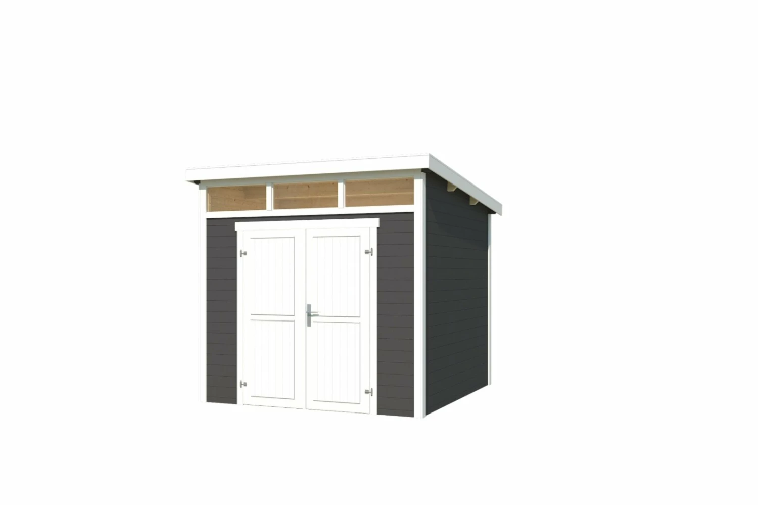 Brandneu 🔥 Gartenhaus KIBO 3 - carbongrau - Fichte massiv - 250x250 cm 🔔 4 Brandneu 🔥 Gartenhaus KIBO 3 - carbongrau - Fichte massiv - 250x250 cm 🔔 – Bild 2