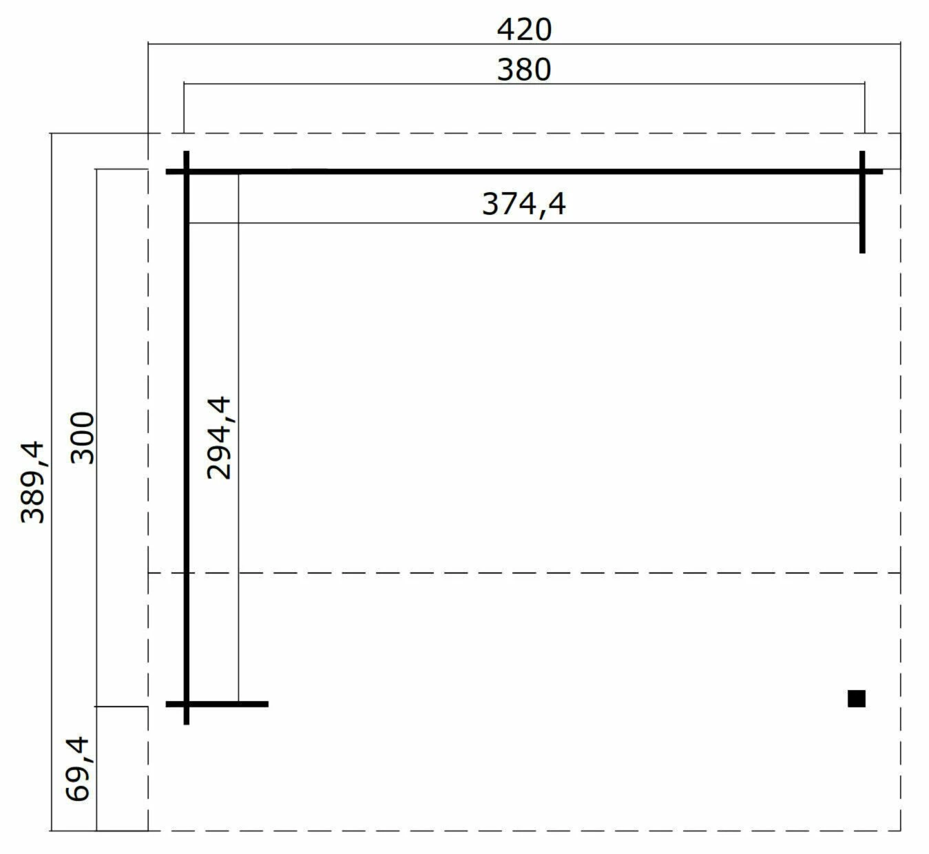 Besorgen 👏 Unterstand KIRIAN - lichtgrau - Fichte massiv - 380x300 cm ✨ 5 Besorgen 👏 Unterstand KIRIAN - lichtgrau - Fichte massiv - 380x300 cm ✨ – Bild 3