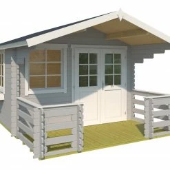 Besorgen 🤩 Gartenhaus LOLA 2 - lichtgrau - mit Terrasse und Geländer - 300x300 cm 👏 6 Besorgen 🤩 Gartenhaus LOLA 2 - lichtgrau - mit Terrasse und Geländer - 300x300 cm 👏 -Angebote Garten Store 9005110800 02 1600Wx1600H