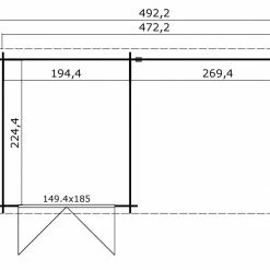Bester Verkauf ❤️ Gartenhaus LONG BEACH - schwedenrot - mit Anbau - 472x230 cm 😍 7 Bester Verkauf ❤️ Gartenhaus LONG BEACH - schwedenrot - mit Anbau - 472x230 cm 😍 -Angebote Garten Store 9005111600 03 1600Wx1600H
