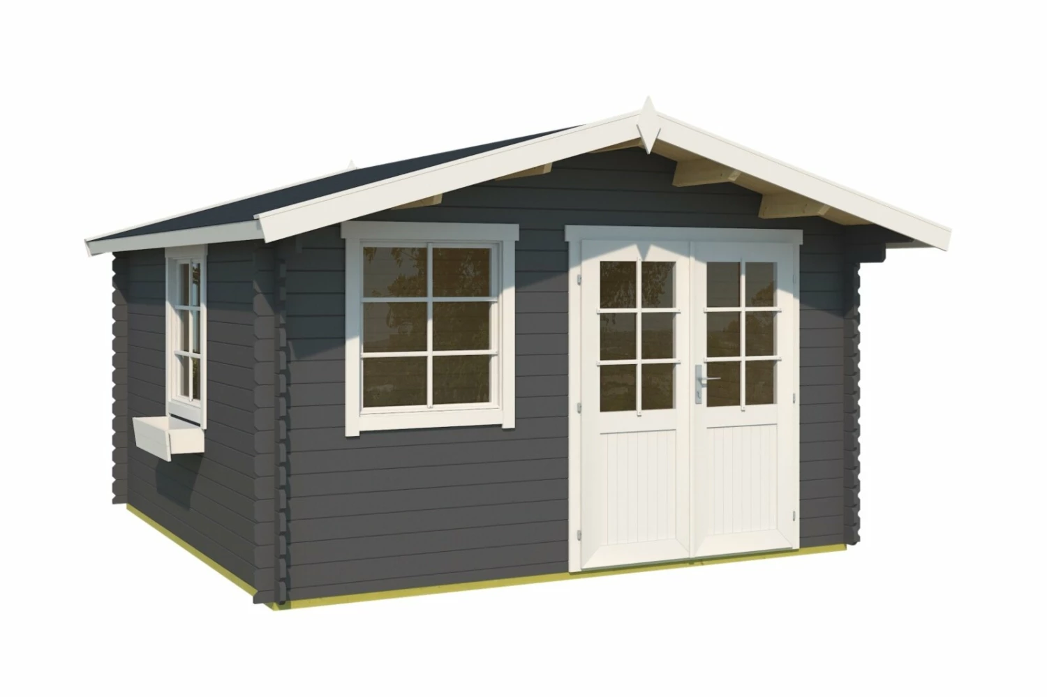 Besorgen ⭐ Gartenhaus LUNA 1 - carbongrau - Fichte massiv - 360x360 cm 👏 4 Besorgen ⭐ Gartenhaus LUNA 1 - carbongrau - Fichte massiv - 360x360 cm 👏 – Bild 2