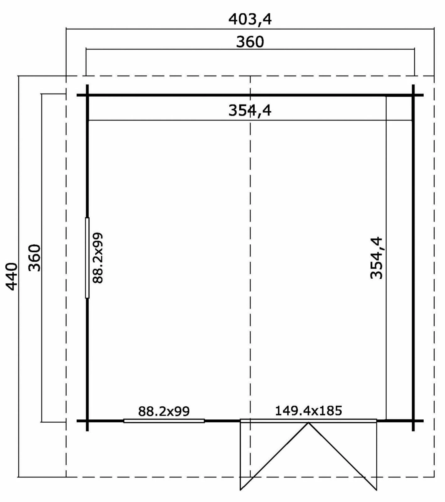 Besorgen ⭐ Gartenhaus LUNA 1 - carbongrau - Fichte massiv - 360x360 cm 👏 5 Besorgen ⭐ Gartenhaus LUNA 1 - carbongrau - Fichte massiv - 360x360 cm 👏 – Bild 3