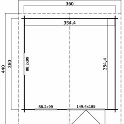 Bestes Angebot 😀 Gartenhaus LUNA 1 - gletschergrün - Fichte massiv - 360x360 cm 🎁 7 Bestes Angebot 😀 Gartenhaus LUNA 1 - gletschergrün - Fichte massiv - 360x360 cm 🎁 -Angebote Garten Store 9005112000 03 1600Wx1600H
