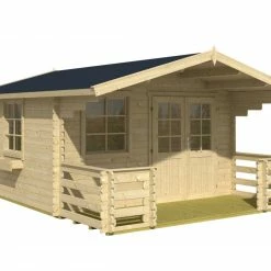 Top 10 ⌛ Gartenhaus LUNA 2 - Fichte massiv - natur - mit Terrasse und Geländer - 360x360 cm 🤩 6 Top 10 ⌛ Gartenhaus LUNA 2 - Fichte massiv - natur - mit Terrasse und Geländer - 360x360 cm 🤩 -Angebote Garten Store 9005112200 02 1600Wx1600H