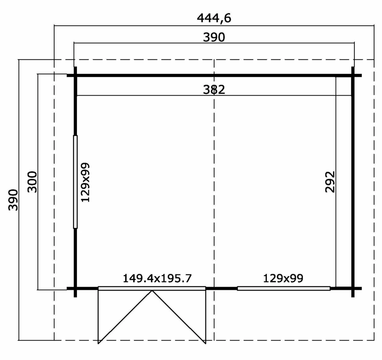 Am billigsten 💯 Gartenhaus NORDERNEY 2 - naturbelassen - Fichte massiv - 390x300 cm 😀 5 Am billigsten 💯 Gartenhaus NORDERNEY 2 - naturbelassen - Fichte massiv - 390x300 cm 😀 – Bild 3